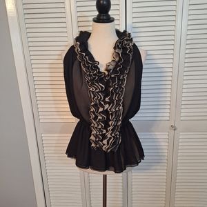 Robert Rodriguez Neiman Marcus ruffle blouse small *C